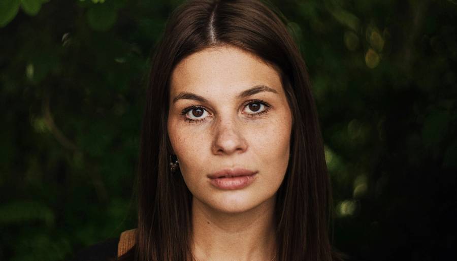 Woman's face up close