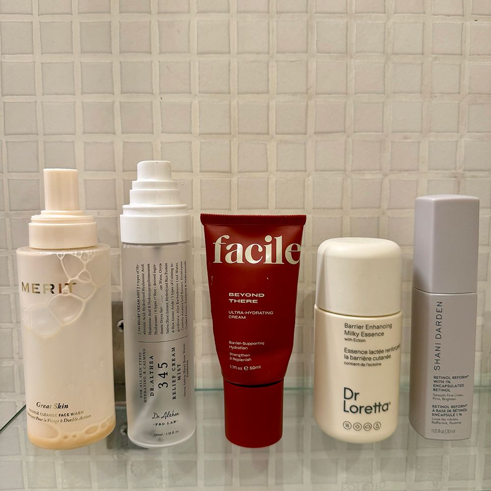 empty skin care products