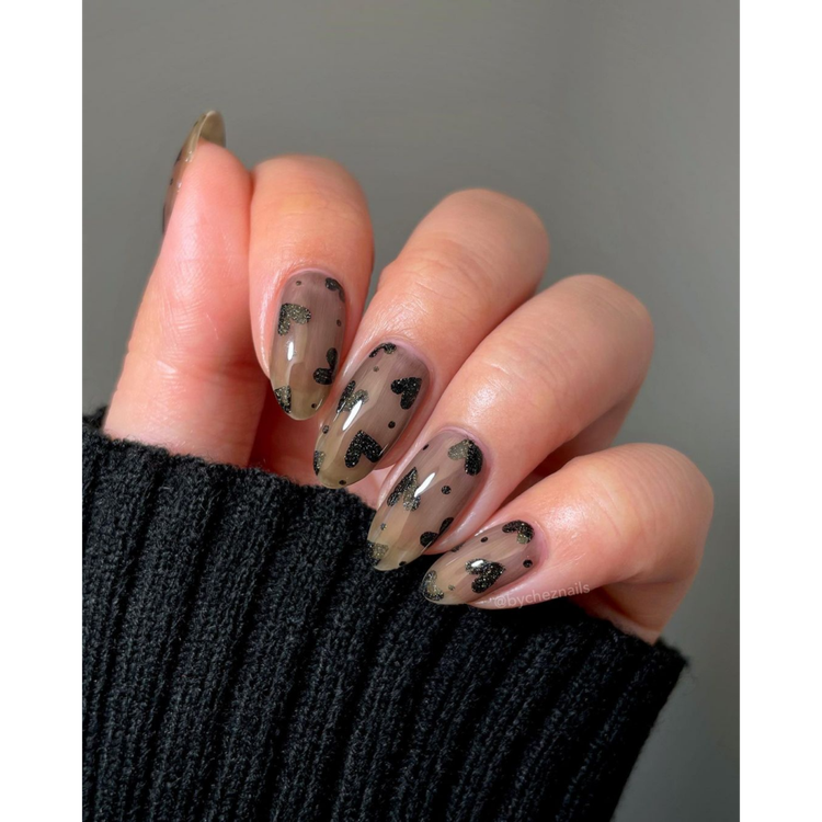 Sheer Black Hearts