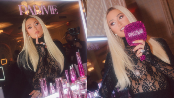 Paris Hilton backstage at Alice + Olivia 2027 show