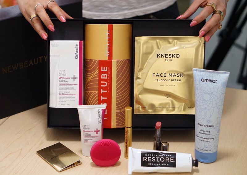 newbeauty Testtube Gold Tube Foreo Strivectin