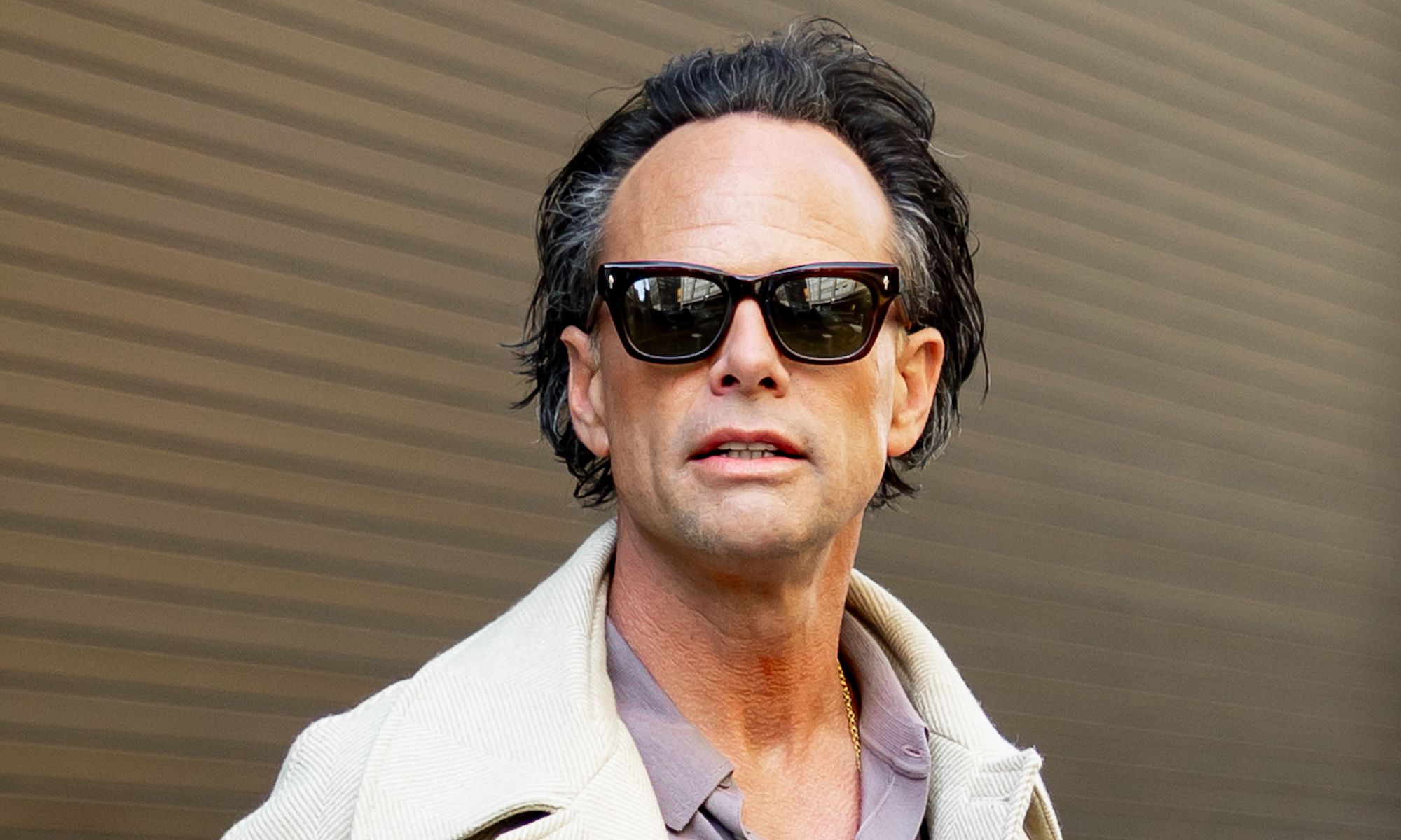 Walton Goggins is seen at 'Live With Kelly and Mark' on April 08, 2025 in New York City.