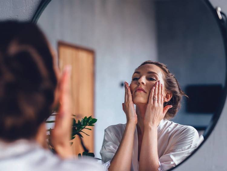Double-check any lines or pores