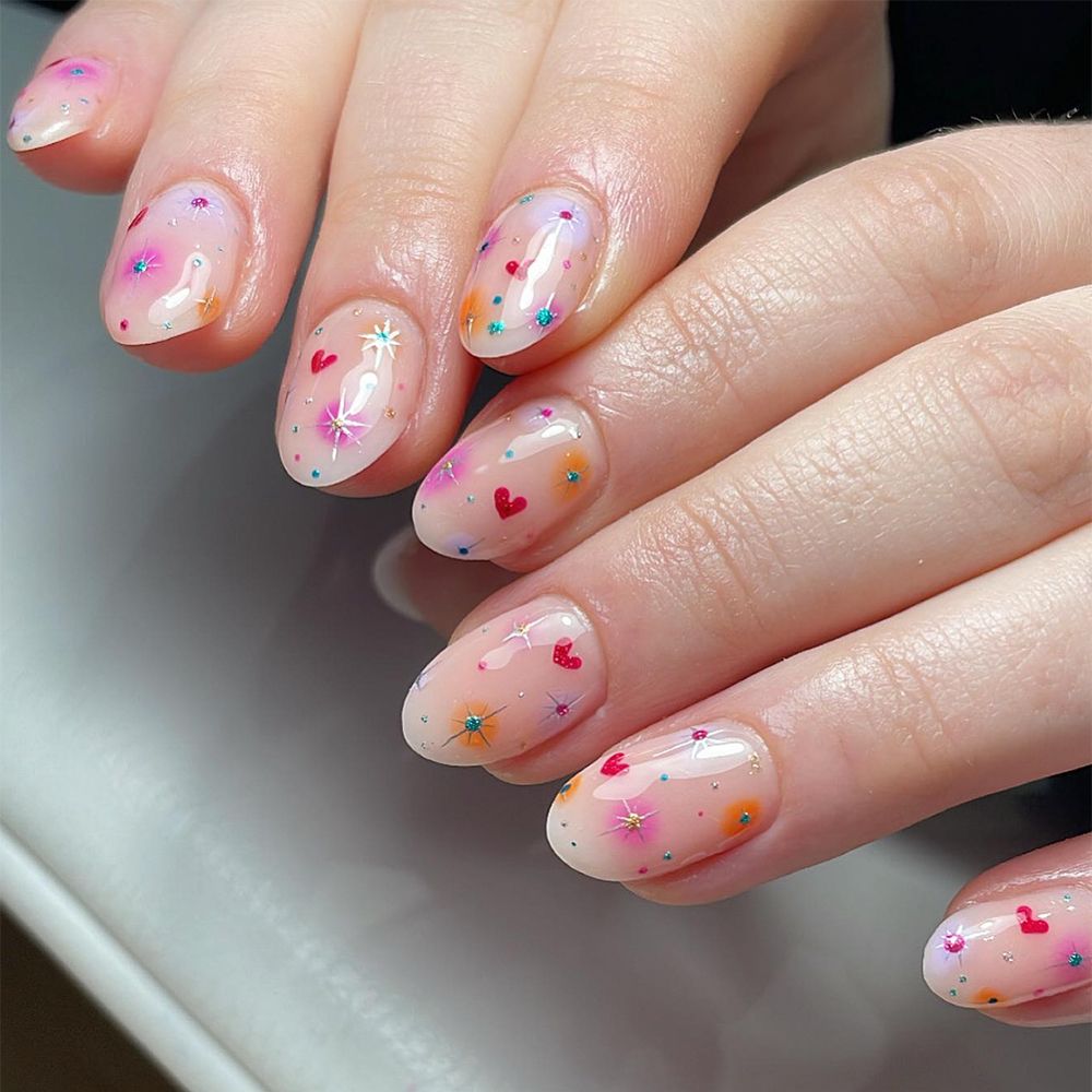 Confetti Nails