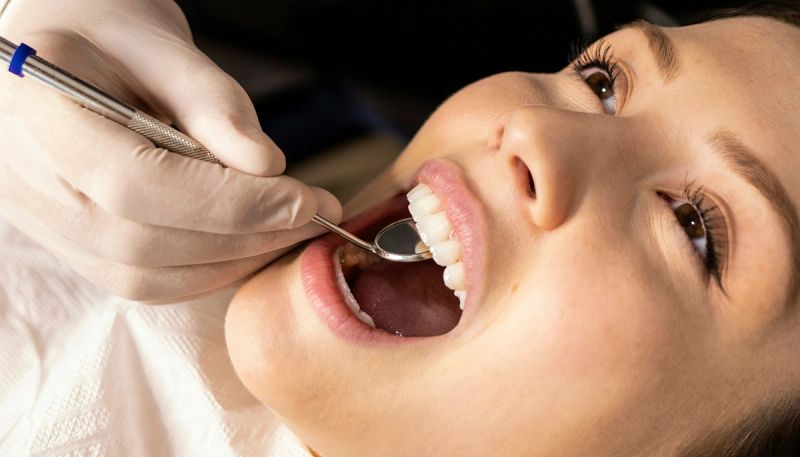 woman at the dentist