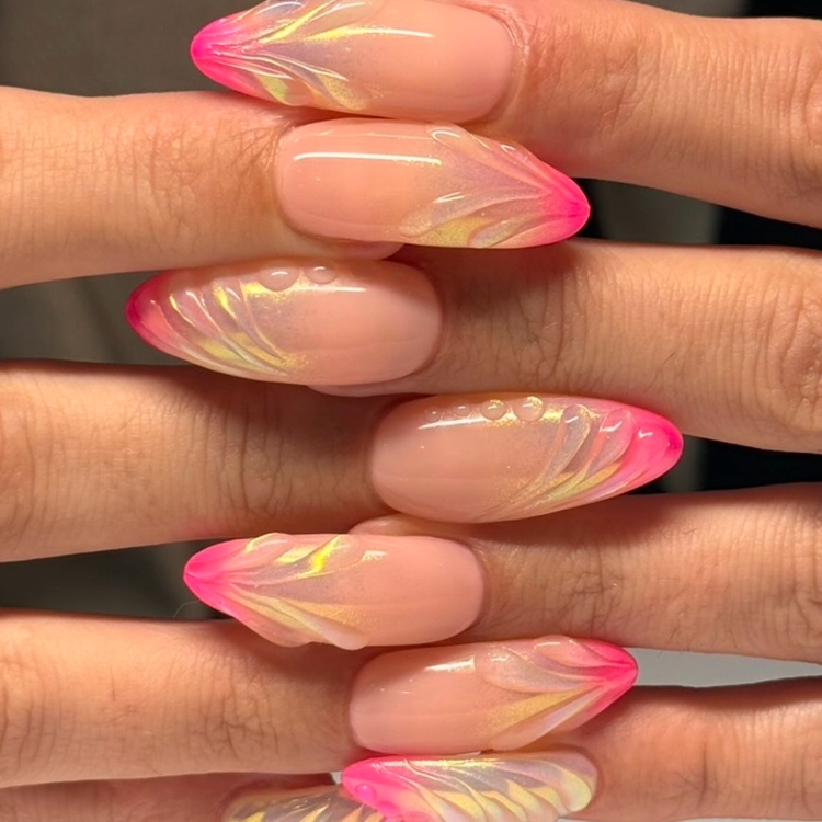 Textured Chrome Ombré