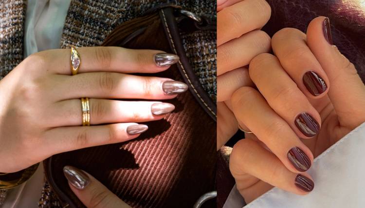 Brown nails