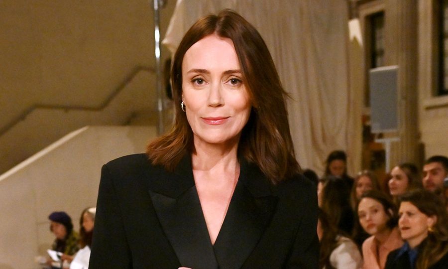 LONDON, ENGLAND - FEBRUARY 23: Keeley Hawes attends the ERDEM show during London Fashion Week February 2025 on February 23, 2025 in London, England.