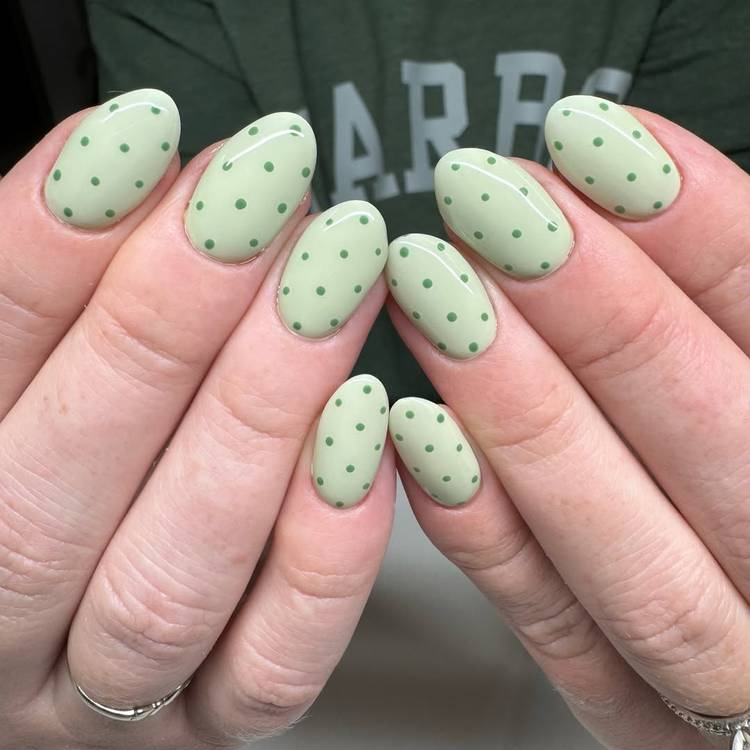 matcha nails
