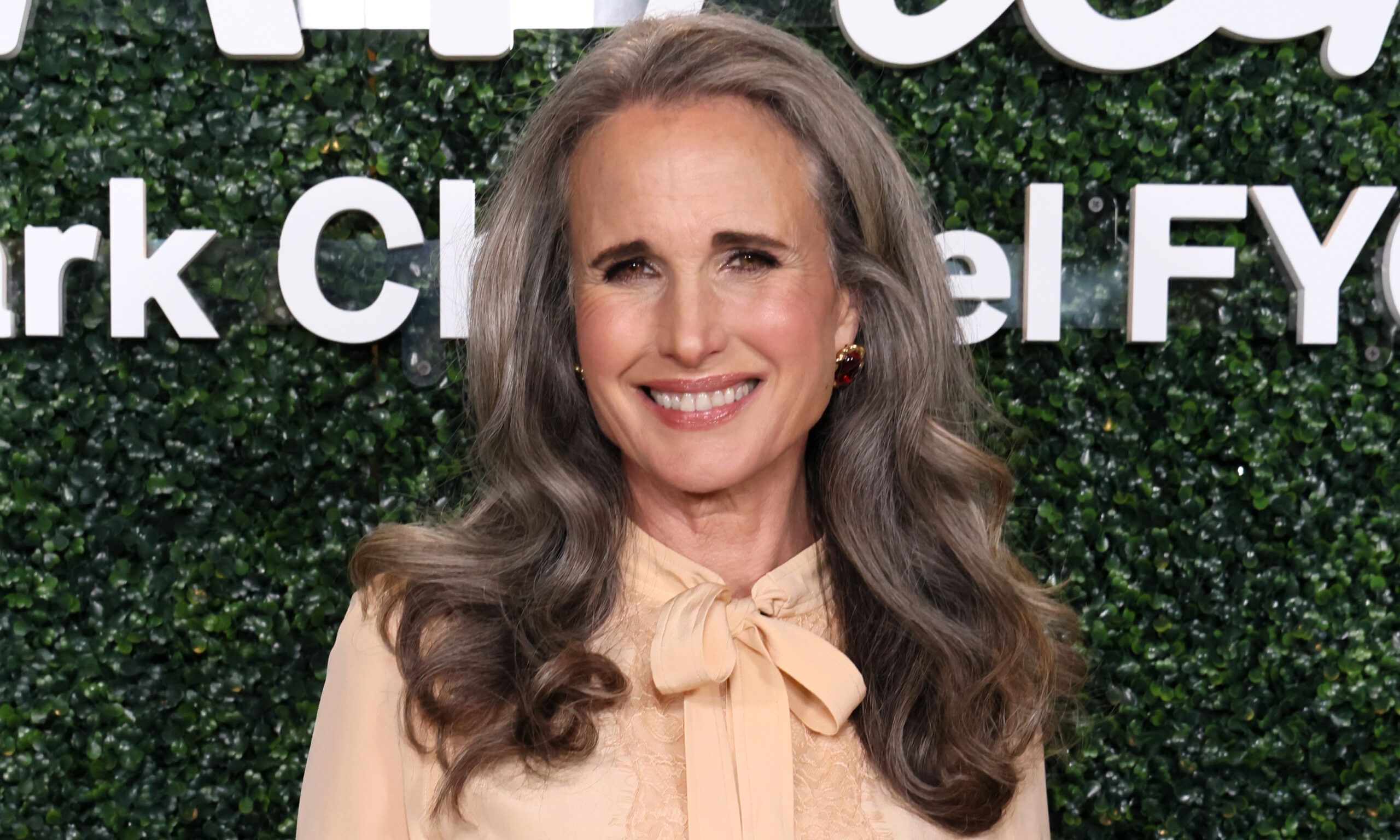 Andie MacDowell attends Hallmark Channel’s “The Way Home” season 3 screening &amp; Emmys FYC event at The Aster on April 22, 2025 in Los Angeles, California.