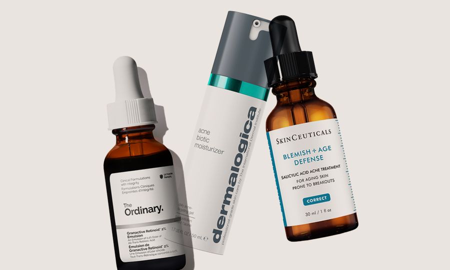 products for aging skin with acne