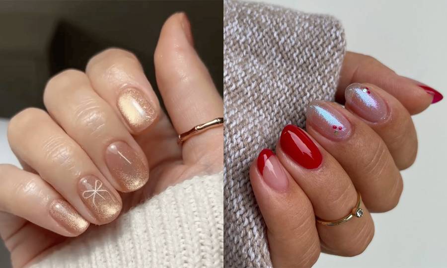 short nails for the holidays