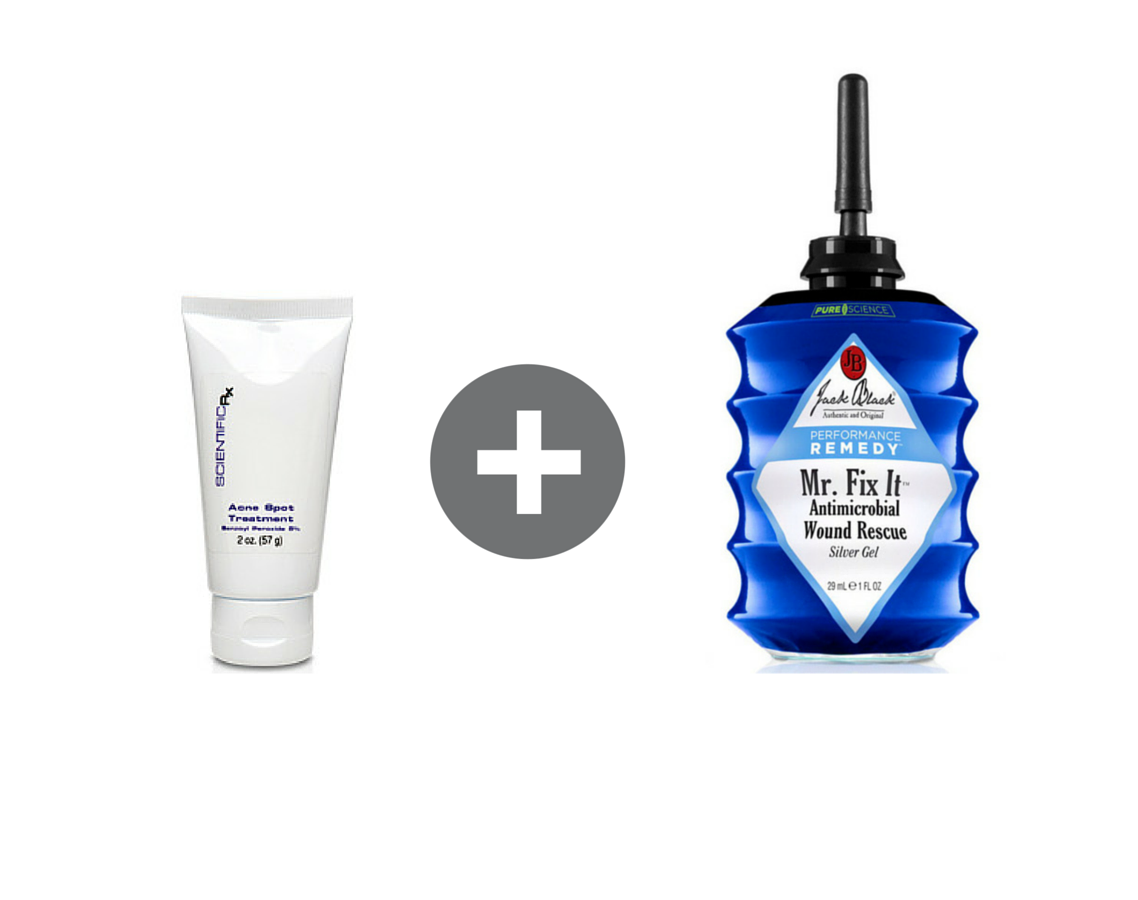 Jack Black Mr. Fix It + Scientific Rx Acne Spot Treatment = Overnight Pimple Zapper