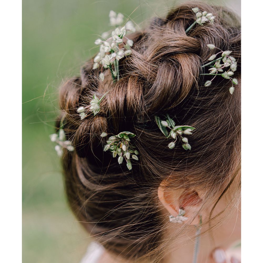 Floral-Accented Updo