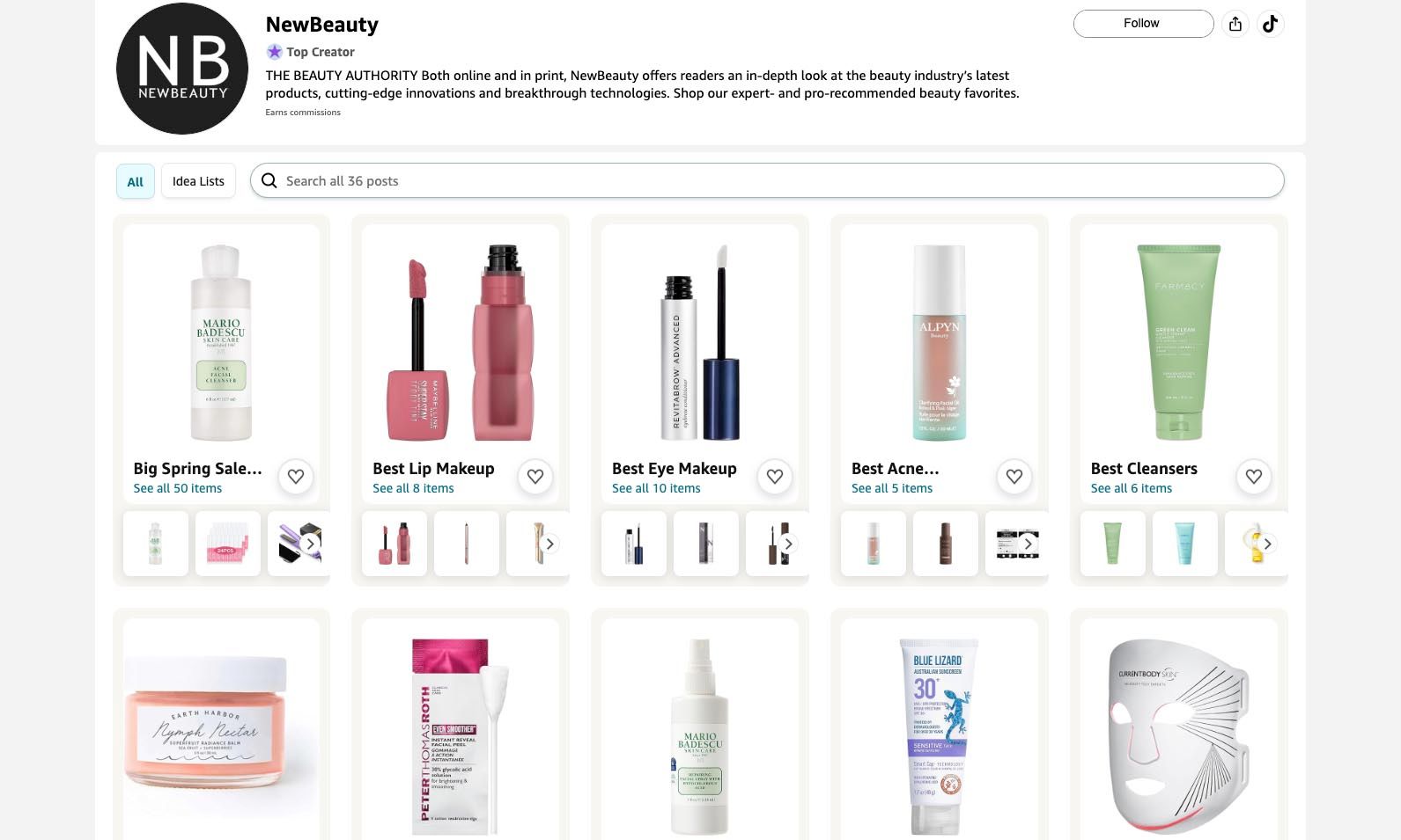 NewBeauty Amazon Storefront
