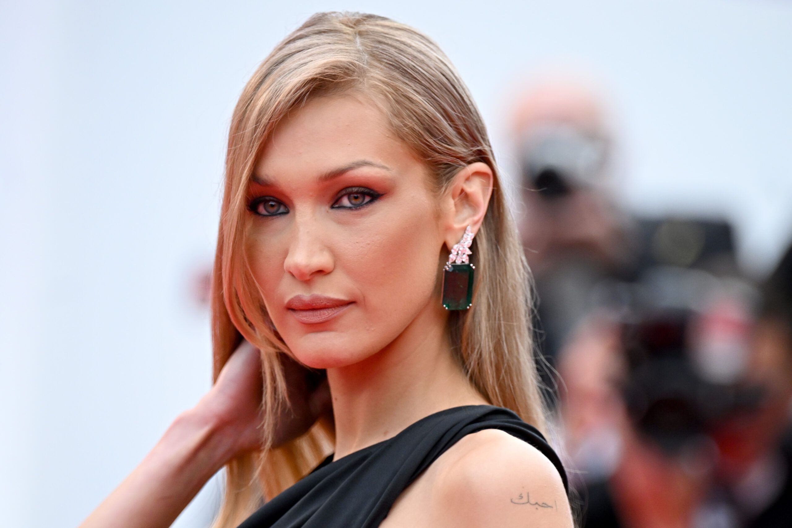 Bella Hadid attends the red carpet for the opening ceremony and "Partir Un Jour" (Leave One Day) screening at the 78th annual Cannes Film Festival at on May 13, 2025 in Cannes, France.