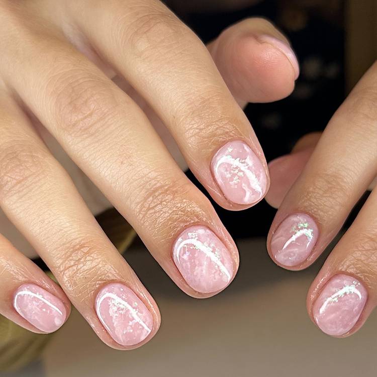 Pink Marbling