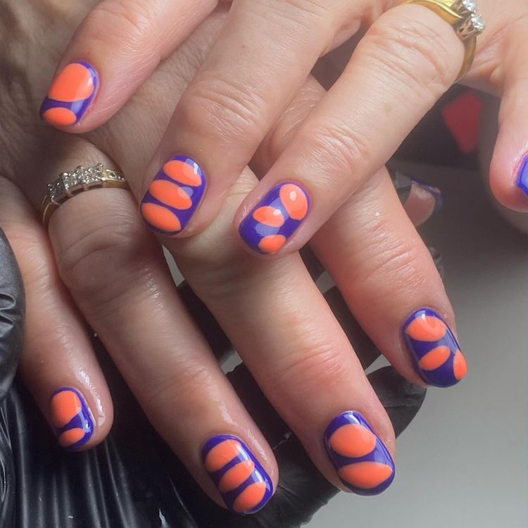 Purple and Orange Petals