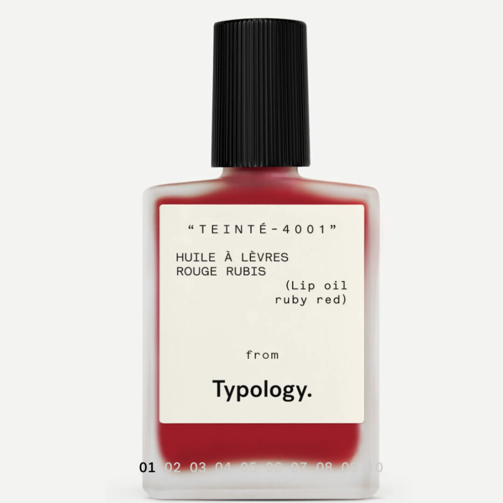 Typology Tinted Lip Oil in Ruby Red ($28)
