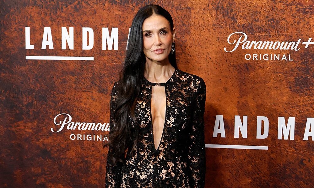 NEW YORK, NEW YORK - NOVEMBER 11: Demi Moore attends the Season 2 premiere of "Landman" at Alice Tully Hall, Lincoln Center on November 11, 2025 in New York City.
