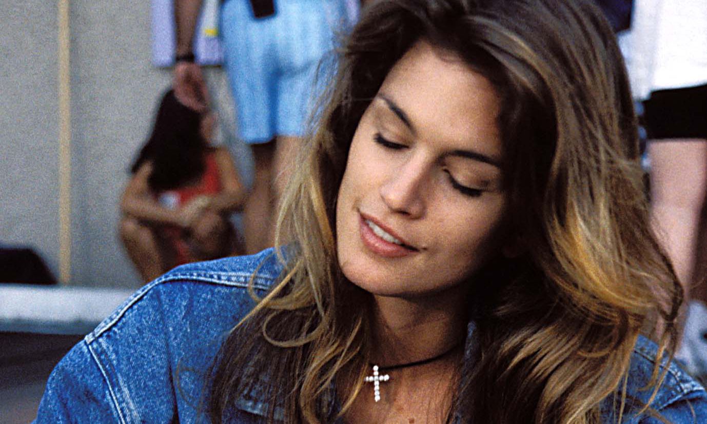 Cindy Crawford during 1993 MTV Video Music Awards in Los Angeles, California, United States.