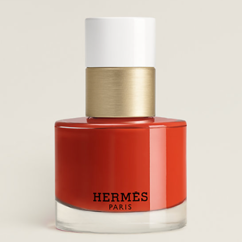 Les Mains Hermès Nail Enamel in 71 Orange Brule ($57)