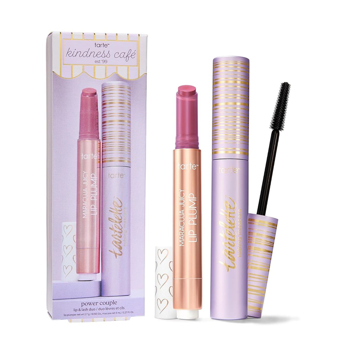 tarte kindness cafe power couple lip and lash duo