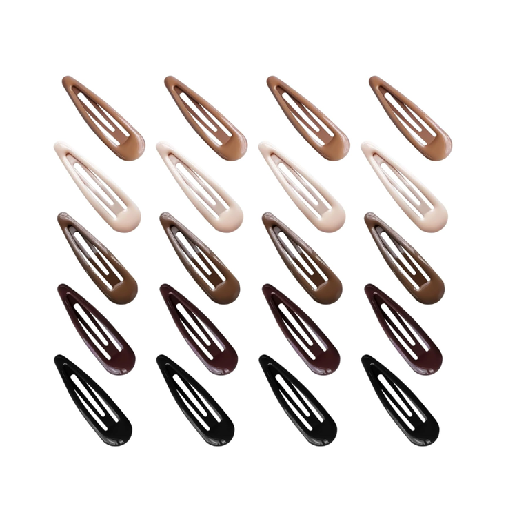 20 PCS Metal Snap Hair Clips ($6)