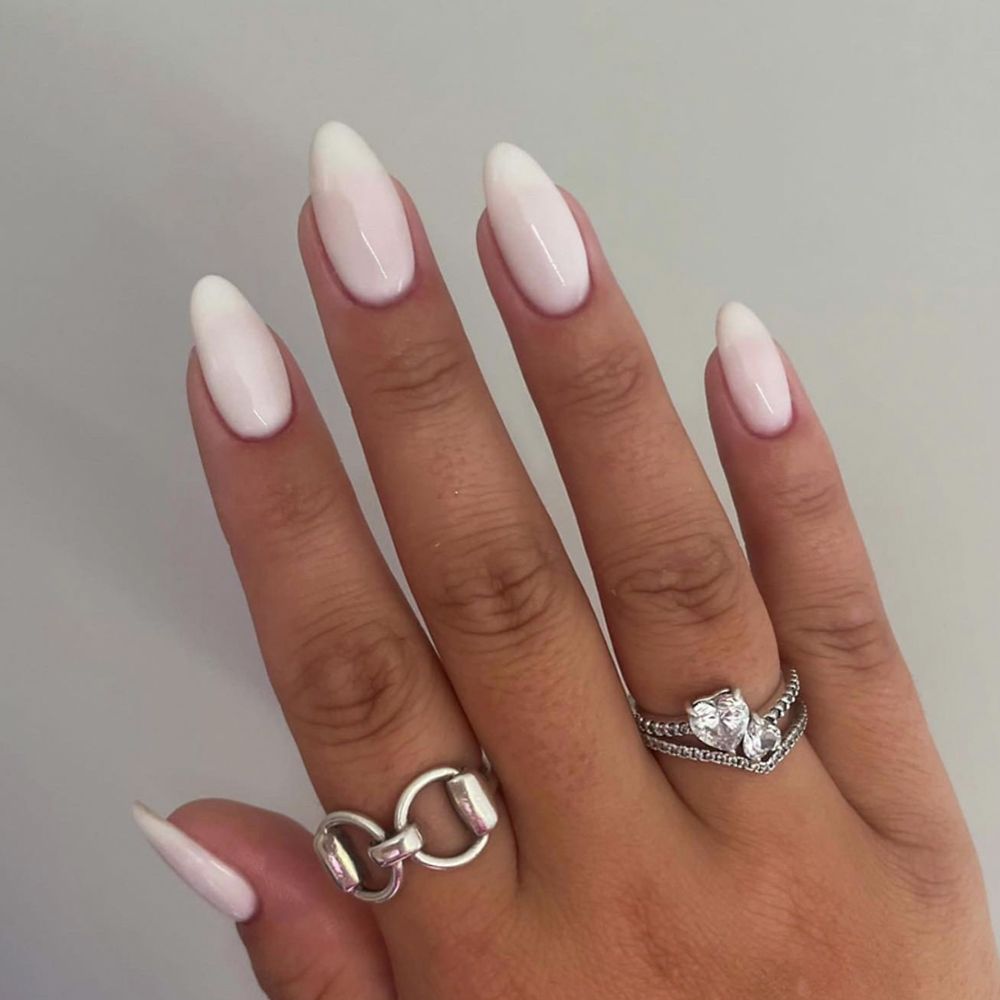 Milky French Manicure
