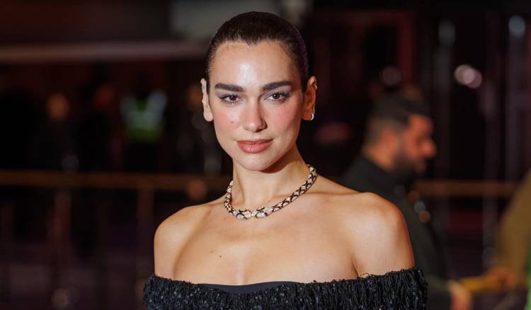 Dua Lipa attends the "Rosebush Pruning" premiere during the 76th Berlinale International Film Festival Berlin at Berlinale Palast on February 14, 2026 in Berlin, Germany