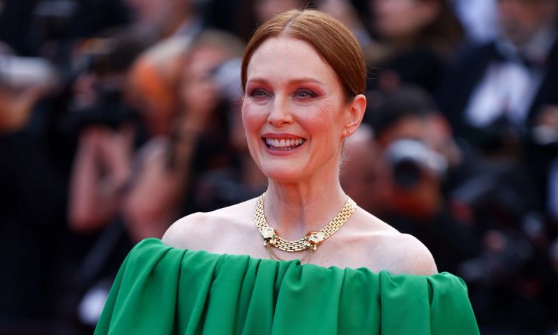 Julianne Moore attends the "Horizon: An American Saga" Red Carpet at the 77th annual Cannes Film Festival