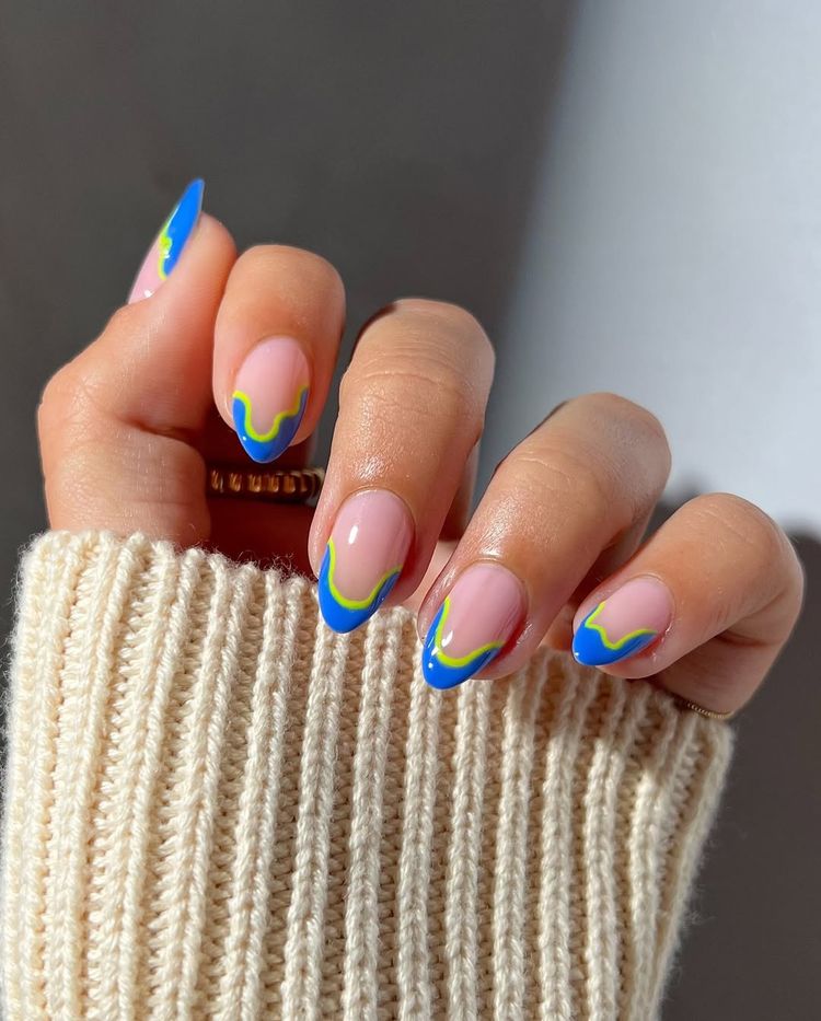 Cool blue and neon