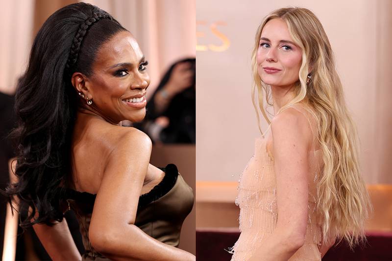 Sheryl Lee Ralp and Justine Lupe at 2026 Golden Globes
