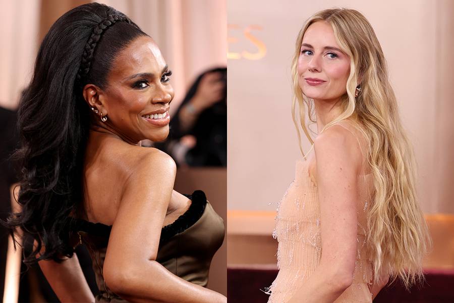 Sheryl Lee Ralp and Justine Lupe at 2026 Golden Globes