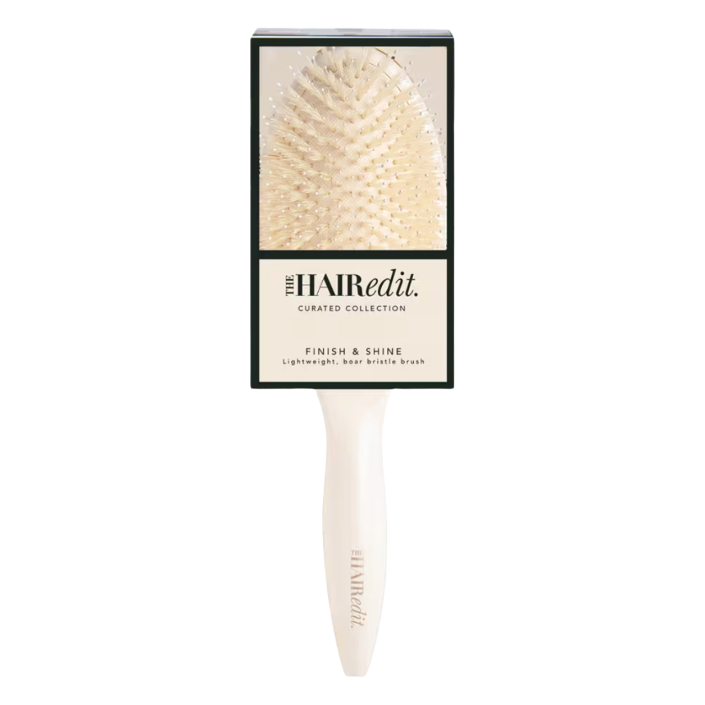 The Hair Edit Cream Finish &amp; Shine Boar Bristle Brush ($21)