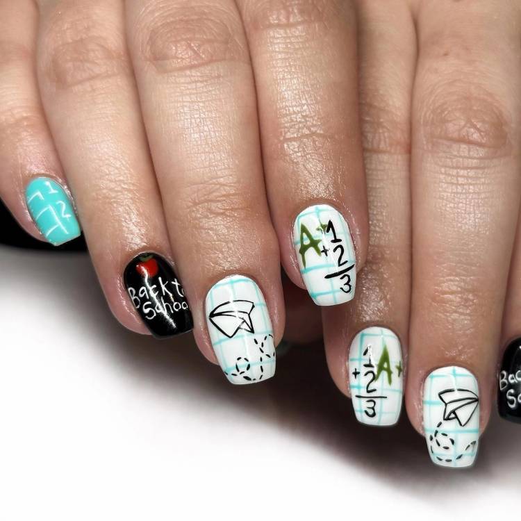 back to school nails