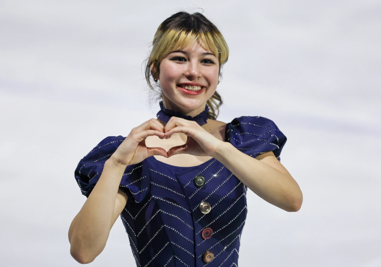 Alysa Liu of Team United States performs in the Women Single Skating routine during a Figure Skating Exhibition Gala on day fifteen of the Milano Cortina 2026 Winter Olympic games at Milano Ice Skating Arena on February 21, 2026 in Milan, Italy.