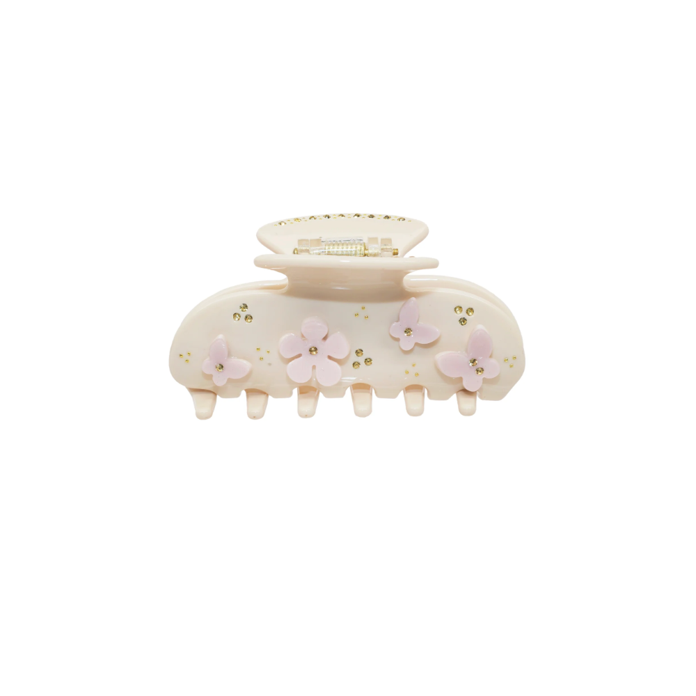 Emi Jay Sweetheart Hair Clip in Pink Angel Food ($36)