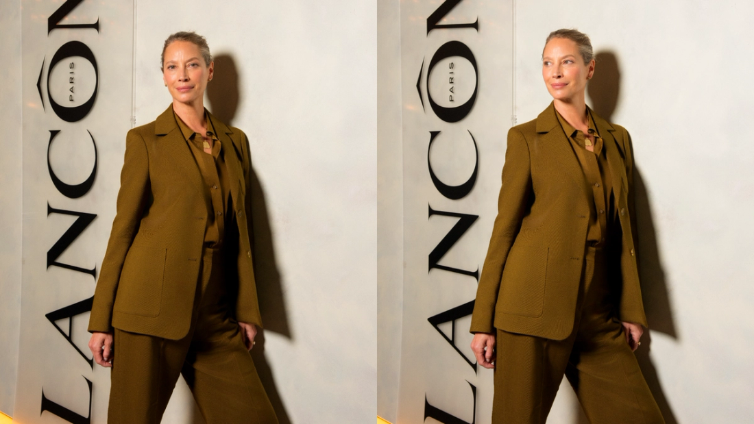 Christy Turlington photographed as part of Lancome's  “I’m fine” initiative