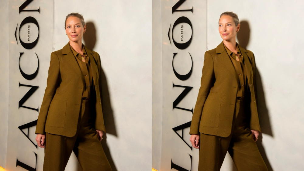 Christy Turlington photographed as part of Lancome's “I’m fine” initiative