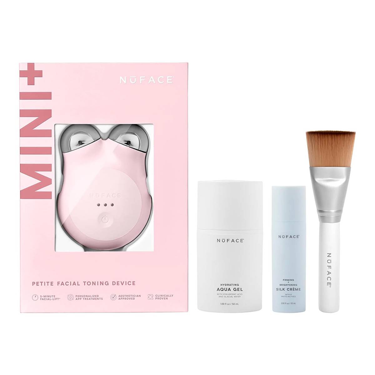 nuface mini+ microcurrent facial device kit