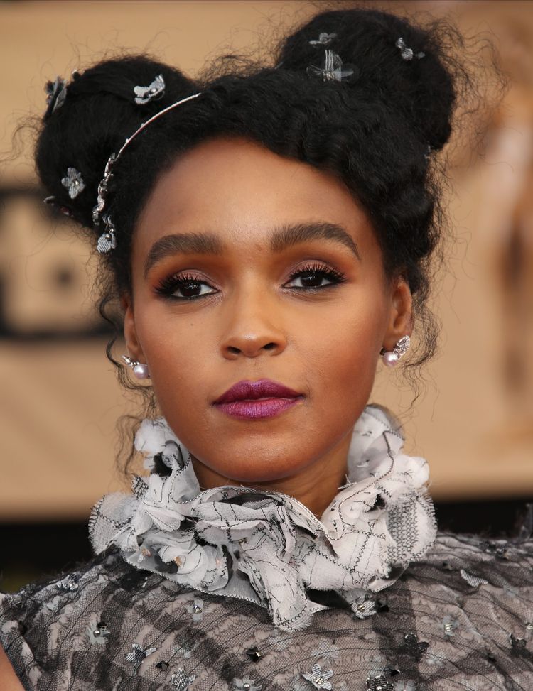 Janelle Monae space buns