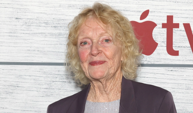 K Callan at the Apple TV+ Widow's Bay premiere step and repeat