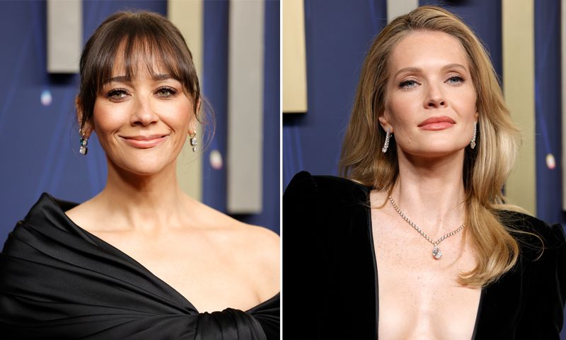 Rashida Jones and Meghann Fahy at the 2025 Emmy Awards