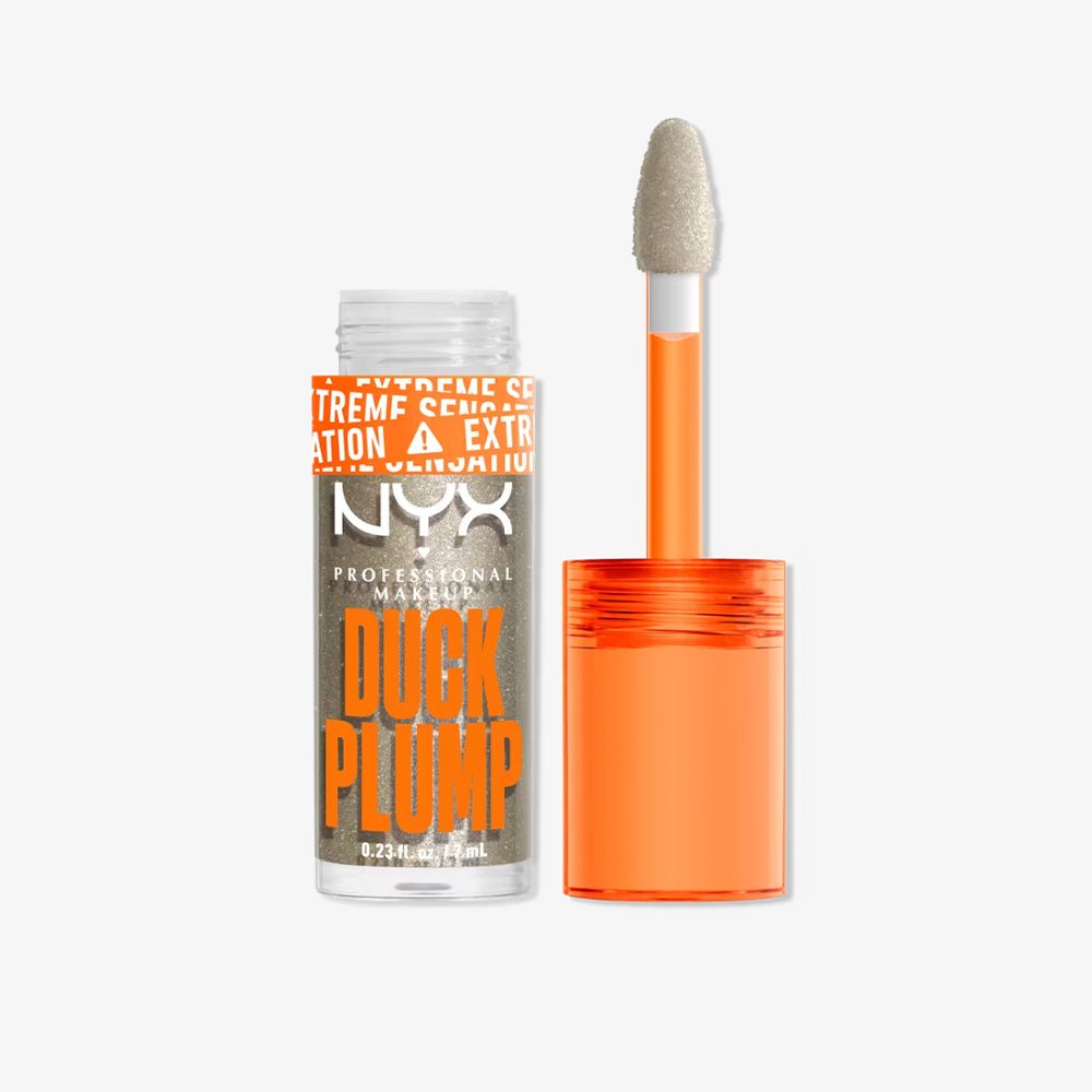 NYX Duck Plump Plumping Lip Gloss Topper in Quazy Silver ($13)