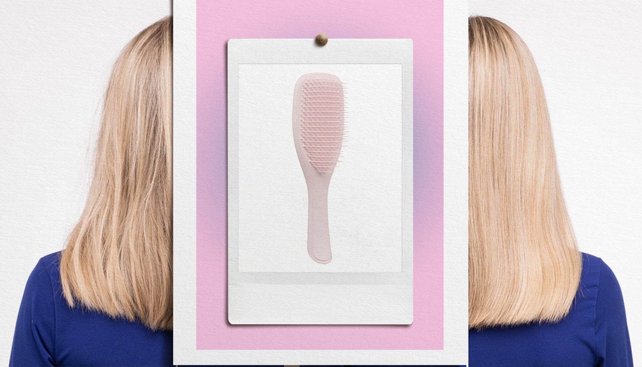 tangle teezer plant brush collage