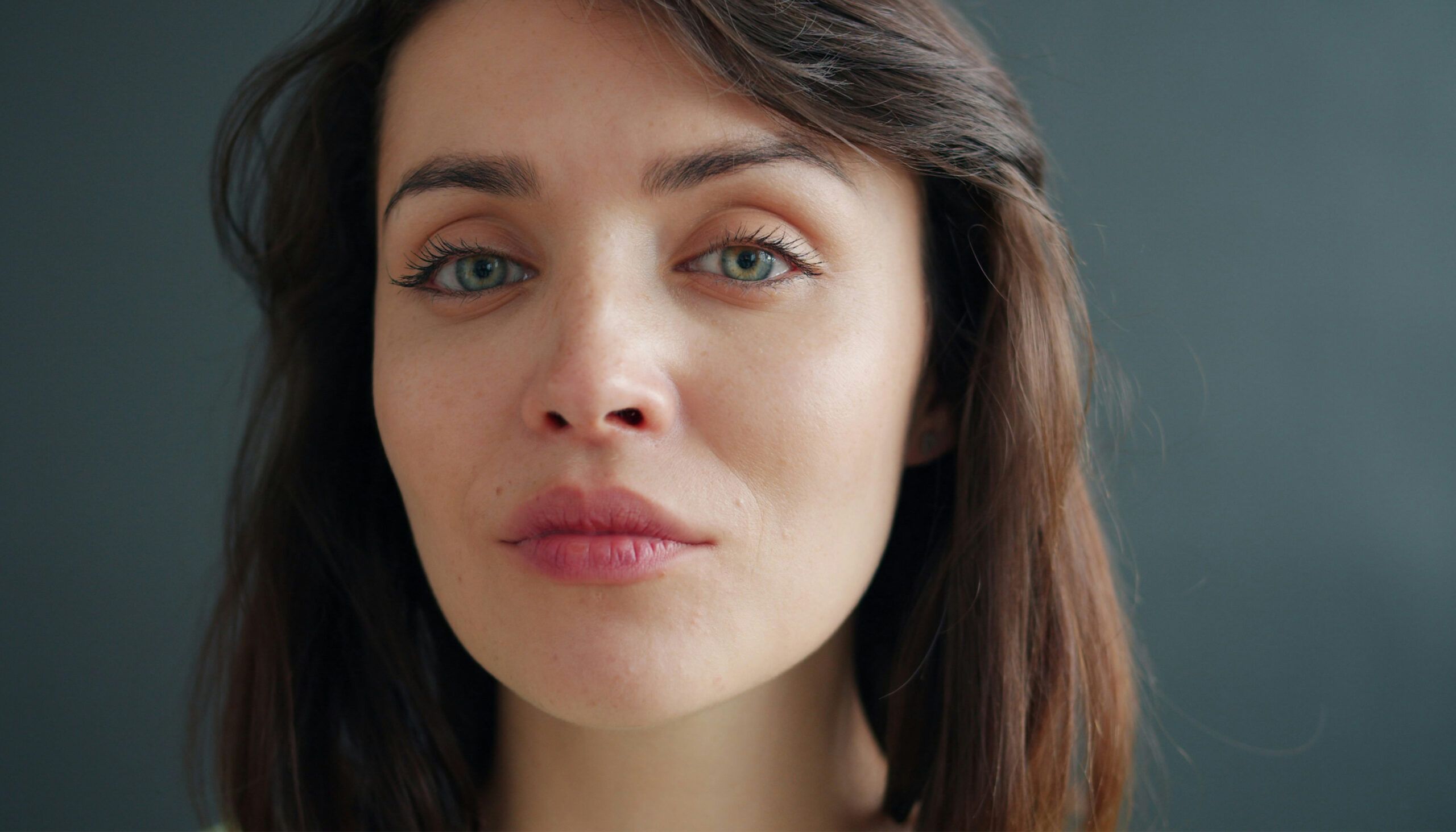 woman's face close up