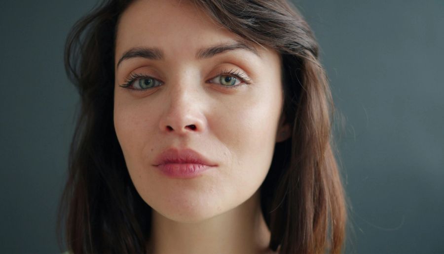 woman's face close up