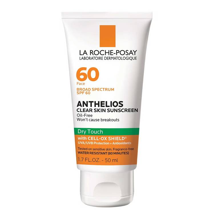 La Roche-Posay Anthelios Clear Skin Sunscreen SPF 60 ($20)