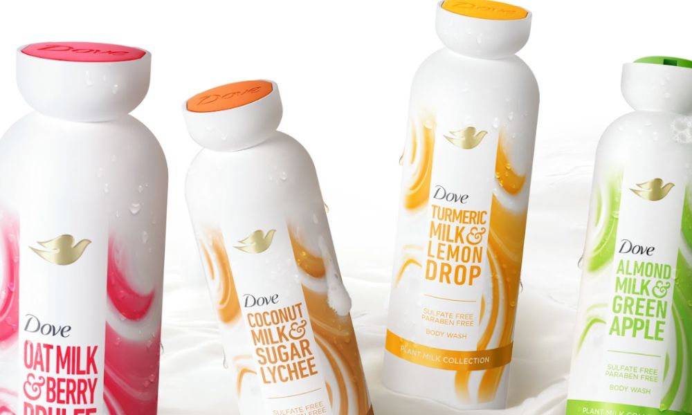 Dove and Chamberlain Coffee team up for plant-based milk body wash